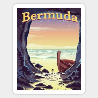 Bermuda Sea Cave Sticker